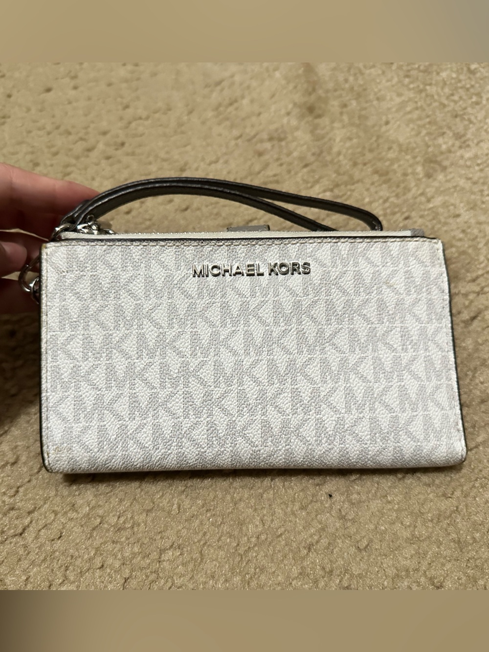 Michael Kors Jet Set double zip wristlet wallet